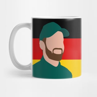 Sebastian Vettel Face Art - Flag Edition Mug